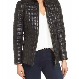 Kate Spade Black Bow Quilted Jacket